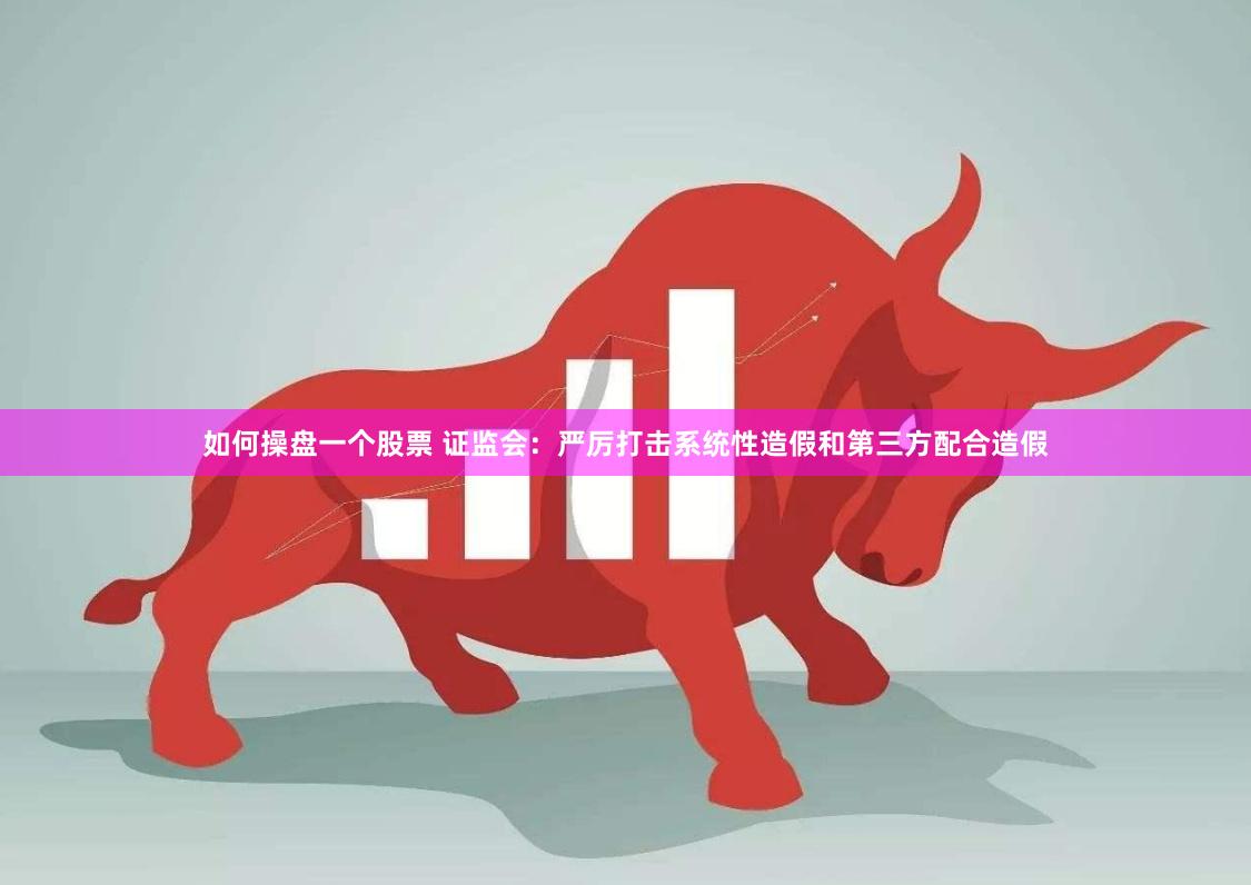 如何操盘一个股票 证监会：严厉打击系统性造假和第三方配合造假
